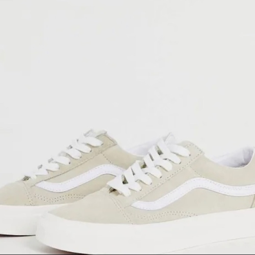 Womens Cream Vans